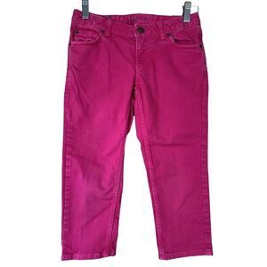 Lands End Girls 1963 Pink Straight Leg Jeans Denim Pants 10